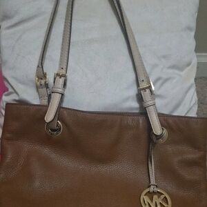 Michael Kors Tan Leather Shoulder Bag